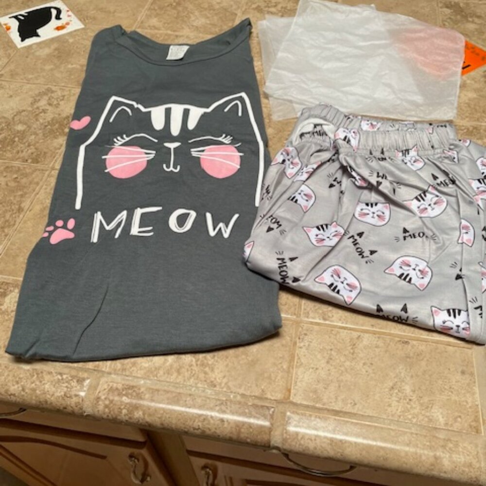 Elegant cat pajamas women's large size